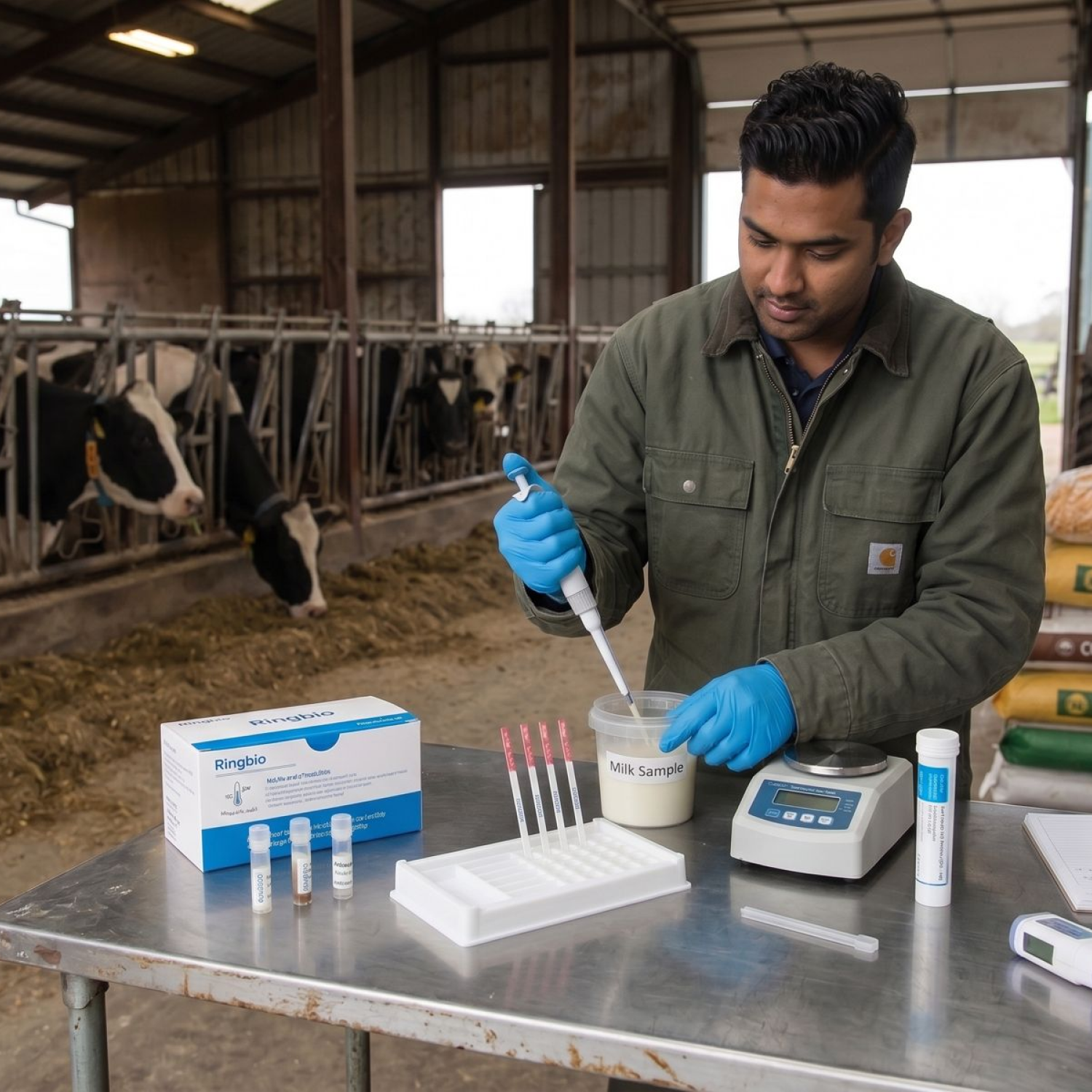 Aflatoxin M1 Rapid Test Kit | Fast Milk Toxin Detection Kit for Dairy Quality & Food Safety Testing